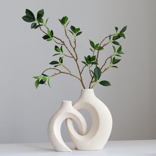 Set of White Vase