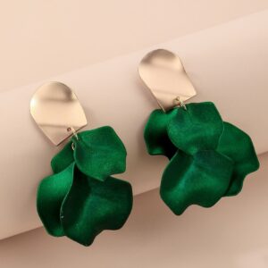 Golden and Green Earings