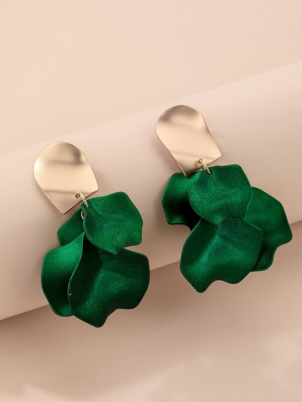 Golden and Green Earings